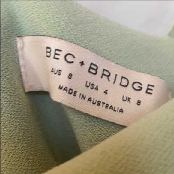 BEC & Bridge Fleur Asymmetrical Midi Avocado - Picture 7 of 7